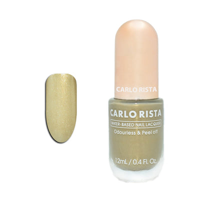 28 - ShimmerYellow Nail Polish - CARLO RISTA