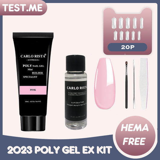 POLY GEL TEST ME Kit Quick Extension Builder Kit-03 Pink