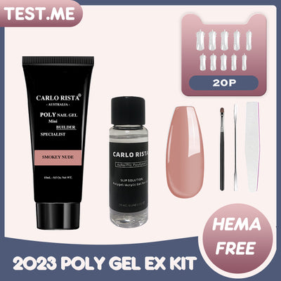 POLY GEL TEST ME Kit Quick Extension Builder Kit-04 Smokey Nude