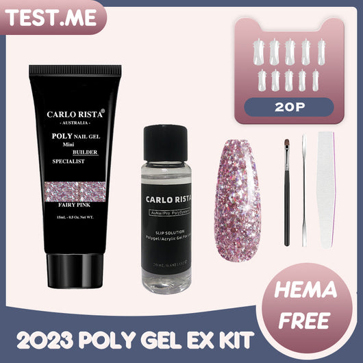 POLY GEL TEST ME Kit Quick Extension Builder Kit-09 Fairy Pink