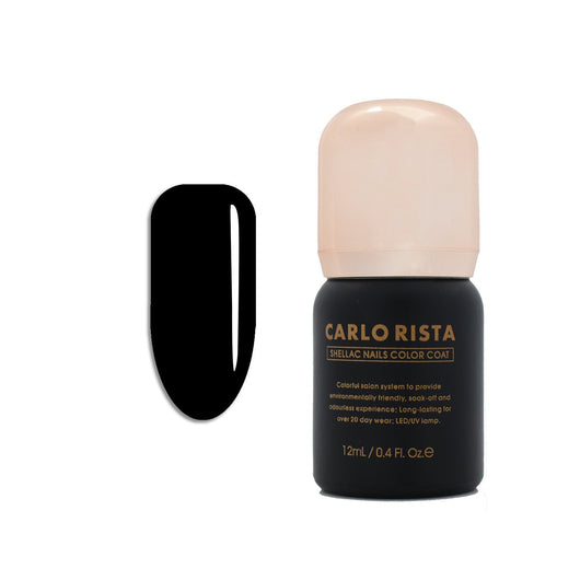 128 - Black Gel Nail Polish - CARLO RISTA