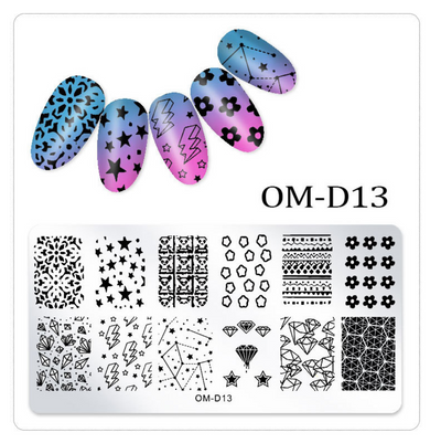 CARLO RISTA Stamping Nail Polish Kit Plates