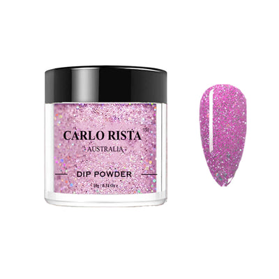 HEMA FREE SNS DIP POWDER CR25 - Purple Glitter