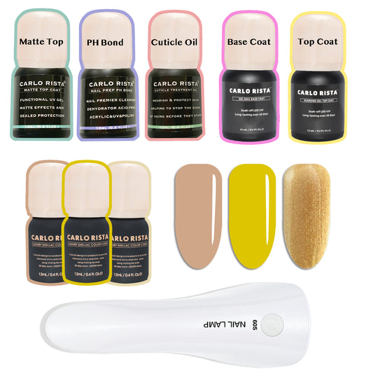 Functional Gel Nail Polish with Chargeable Nail Lamp Kit 3