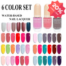 Water-Based Nail Polish 6 Color Set