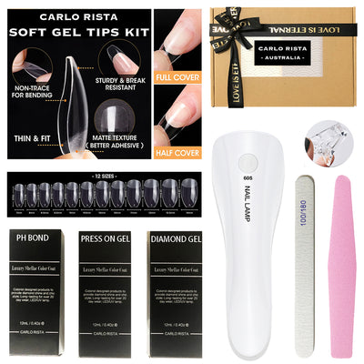 Press on Soft Gel Tips Start Kit