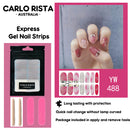 Semi Cured Gel Nail Polish Strips Gel Nail Sticker UV Lamp Cured Nail kit