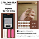 Semi Cured Gel Nail Polish Strips Sticker 14p - YW853