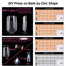 Handmade Press On Nails DIY Material Kit UV Gel Nail Kit With LAMP