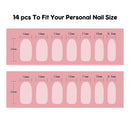 Semi Cured Gel Nail Polish Strips Sticker 14p - YW751