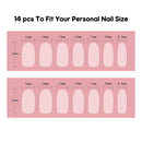 Semi Cured Gel Nail Polish Strips Sticker 14p - YW497