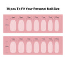 Semi Cured Gel Nail Polish Strips Sticker 14p - YW495