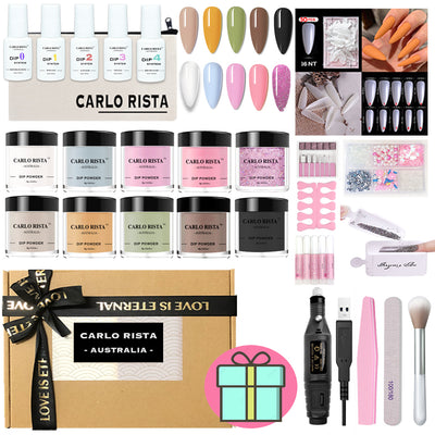 CARLO RISTA SNS NAIL Dipping Powder Kit 10 COLOUR MEGA KIT