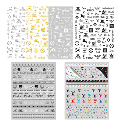 Classic Logo Nail Art Stickers,ACCESSORIES CARLO RISTA