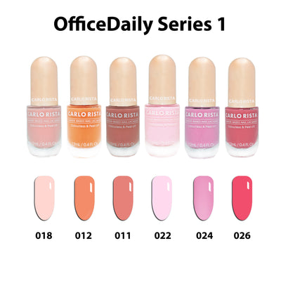 Water-Based Nail Polish 6 Color Set,Water-Based Nail Lacquer CARLO RISTA