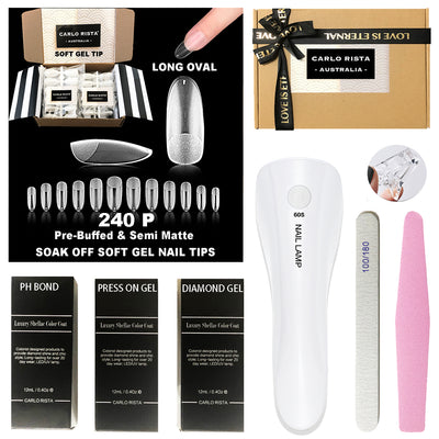 Press on Soft Gel Tips Start Kit