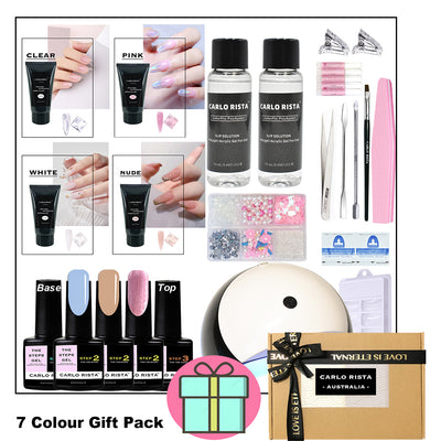 PolyGel Full Kit-4 Colour Poly Gel+5 Bottle Gel Polish