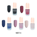 Matte Nail Polish - 5 Color Set,Matte Nail Lacquer CARLO RISTA