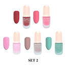 Matte Nail Polish - 5 Color Set,Matte Nail Lacquer CARLO RISTA