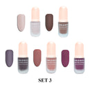 Matte Nail Polish - 5 Color Set,Matte Nail Lacquer CARLO RISTA