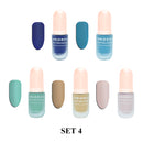 Matte Nail Polish - 5 Color Set,Matte Nail Lacquer CARLO RISTA