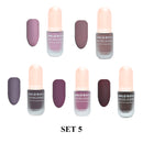 Matte Nail Polish - 5 Color Set,Matte Nail Lacquer CARLO RISTA