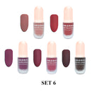 Matte Nail Polish - 5 Color Set,Matte Nail Lacquer CARLO RISTA